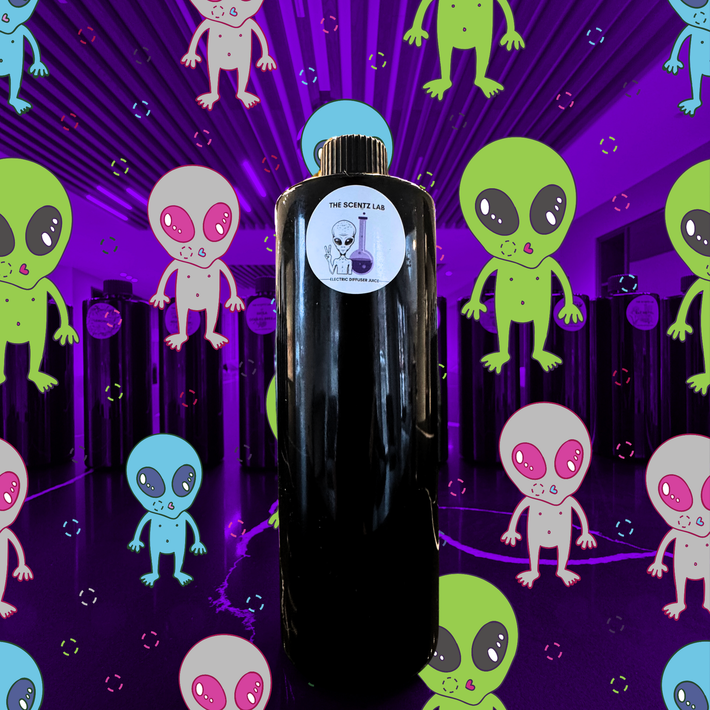 Alien Humidifier juice the SCENTZ lab Little Spanish cleaning company ELLIGANCE luxury fragrance aroma therapy electric diffuser juices