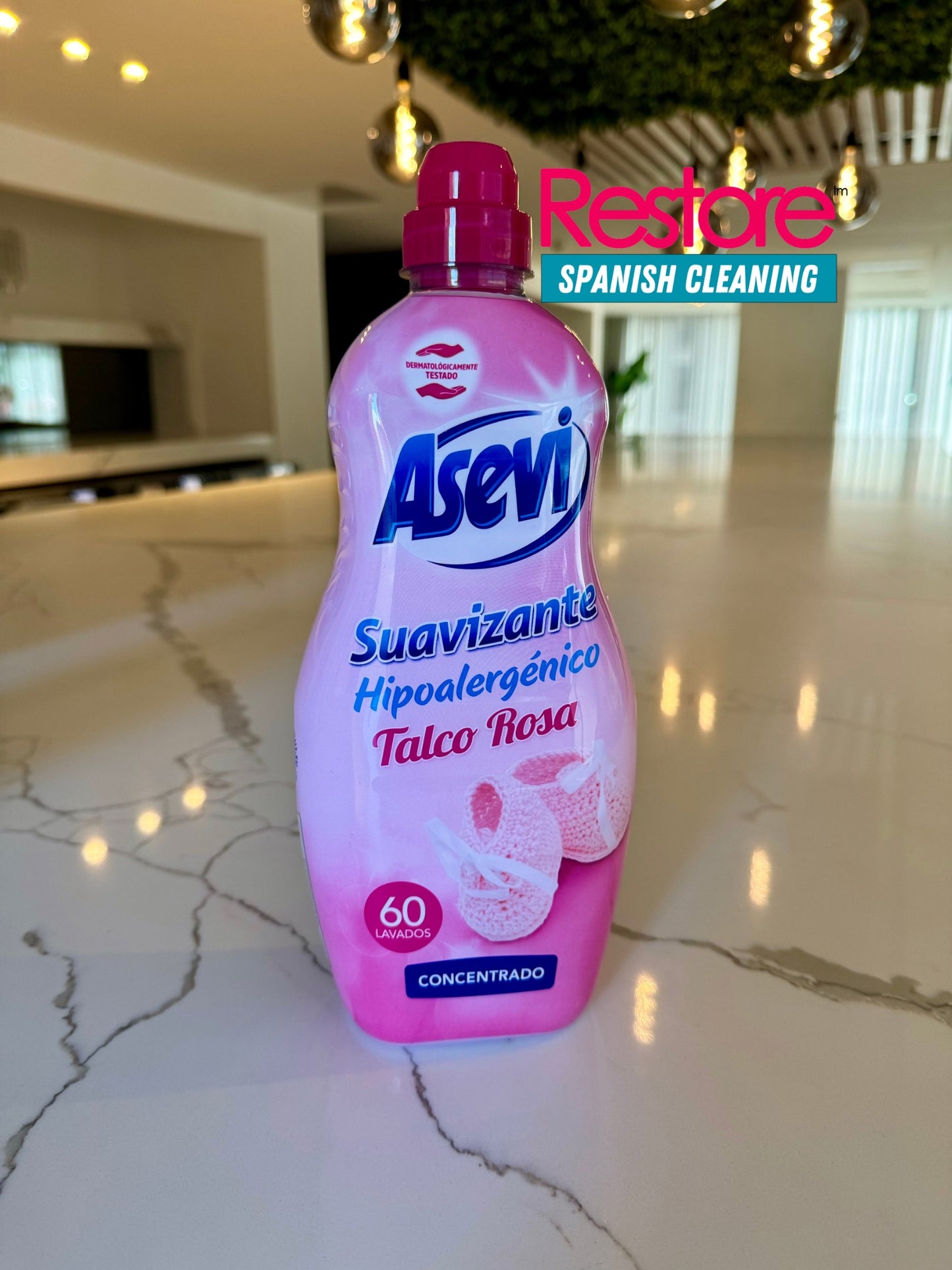 Asevi Pure Talco Rosa Hypoallergenic Softener 1.5L