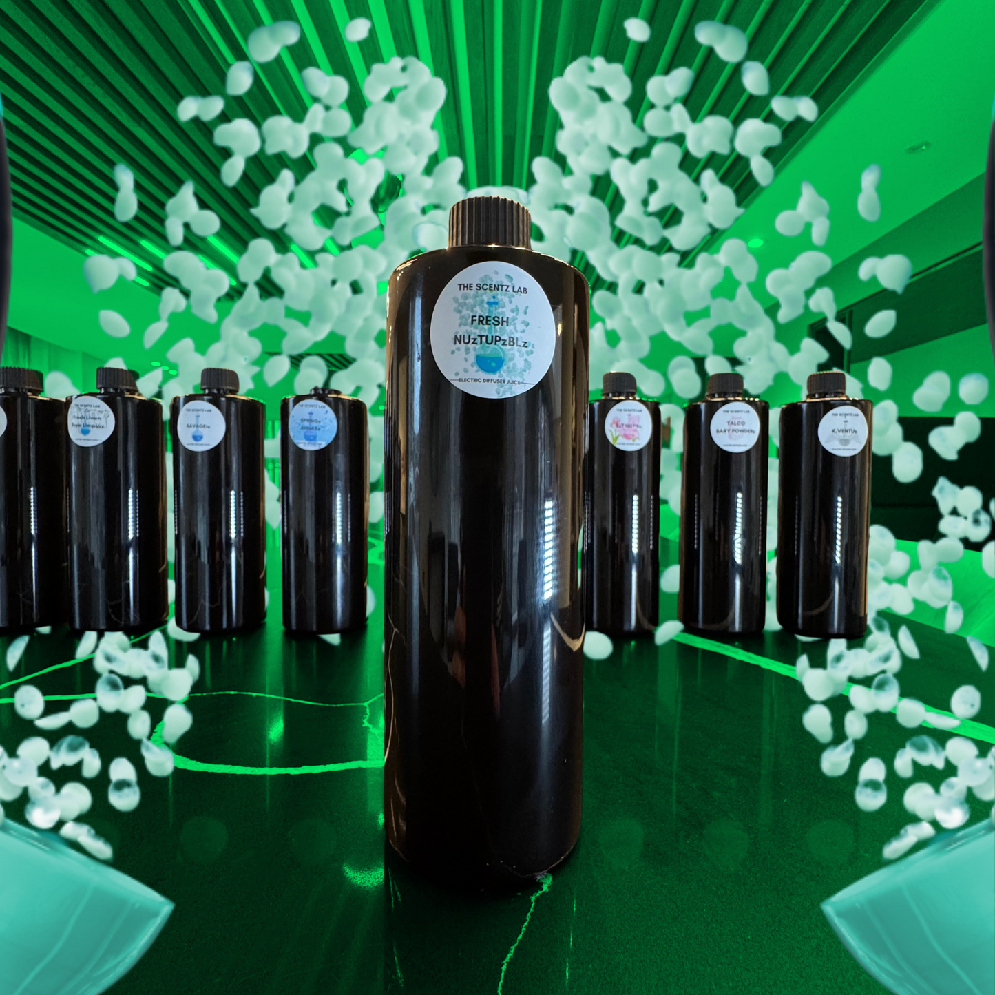 Unstopables Humidifier juice the SCENTZ lab Little Spanish cleaning company ELLIGANCE luxury fragrance aroma therapy electric diffuser juices 