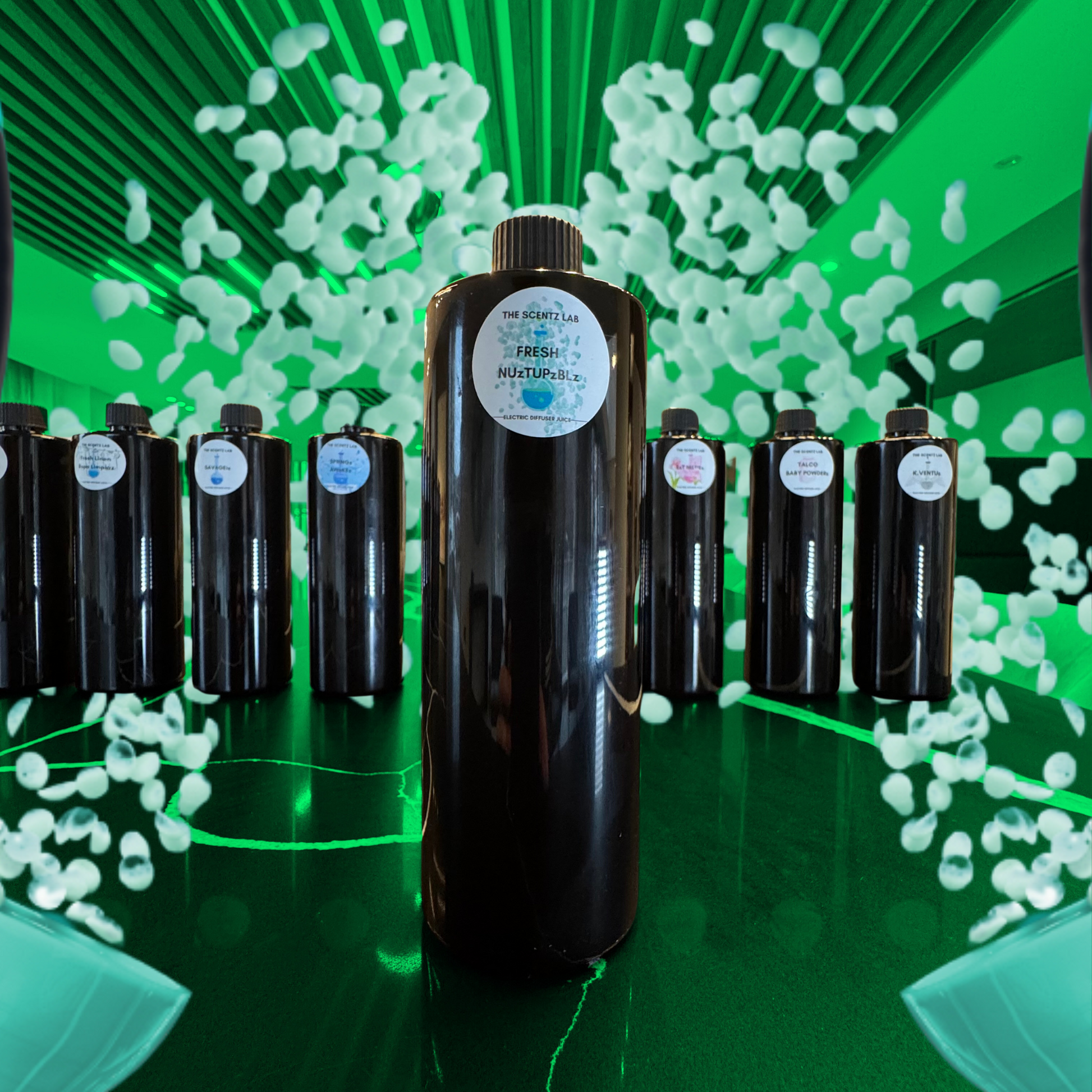 Unstopables Humidifier juice the SCENTZ lab Little Spanish cleaning company ELLIGANCE luxury fragrance aroma therapy electric diffuser juices 